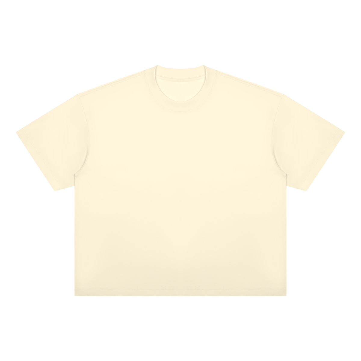 Unisex Oversized Boxy Cotton Blend T-Shirt in apricot