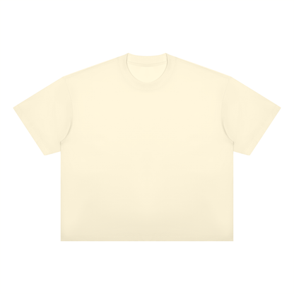 Unisex Oversized Boxy Cotton Blend T-Shirt in apricot