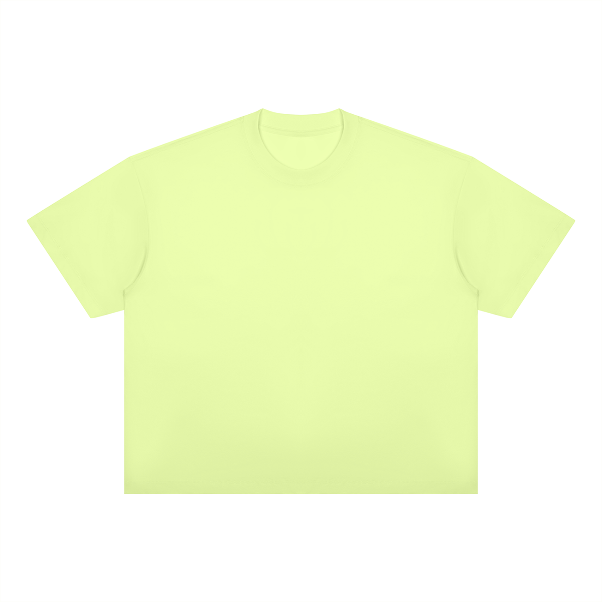 Unisex Oversized Boxy Cotton Blend T-Shirt in light green