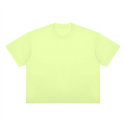 Unisex Oversized Boxy Cotton Blend T-Shirt in light green