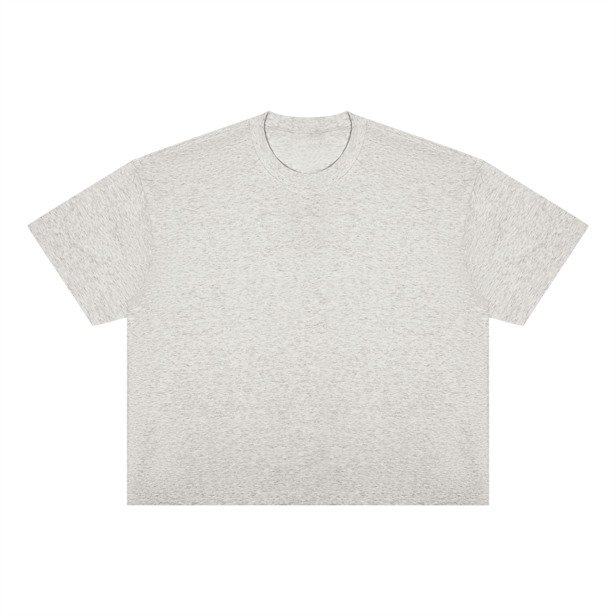 Unisex Oversized Boxy Cotton Blend T-Shirt in oat gray