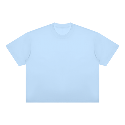 Unisex Oversized Boxy Cotton Blend T-Shirt in sky blue