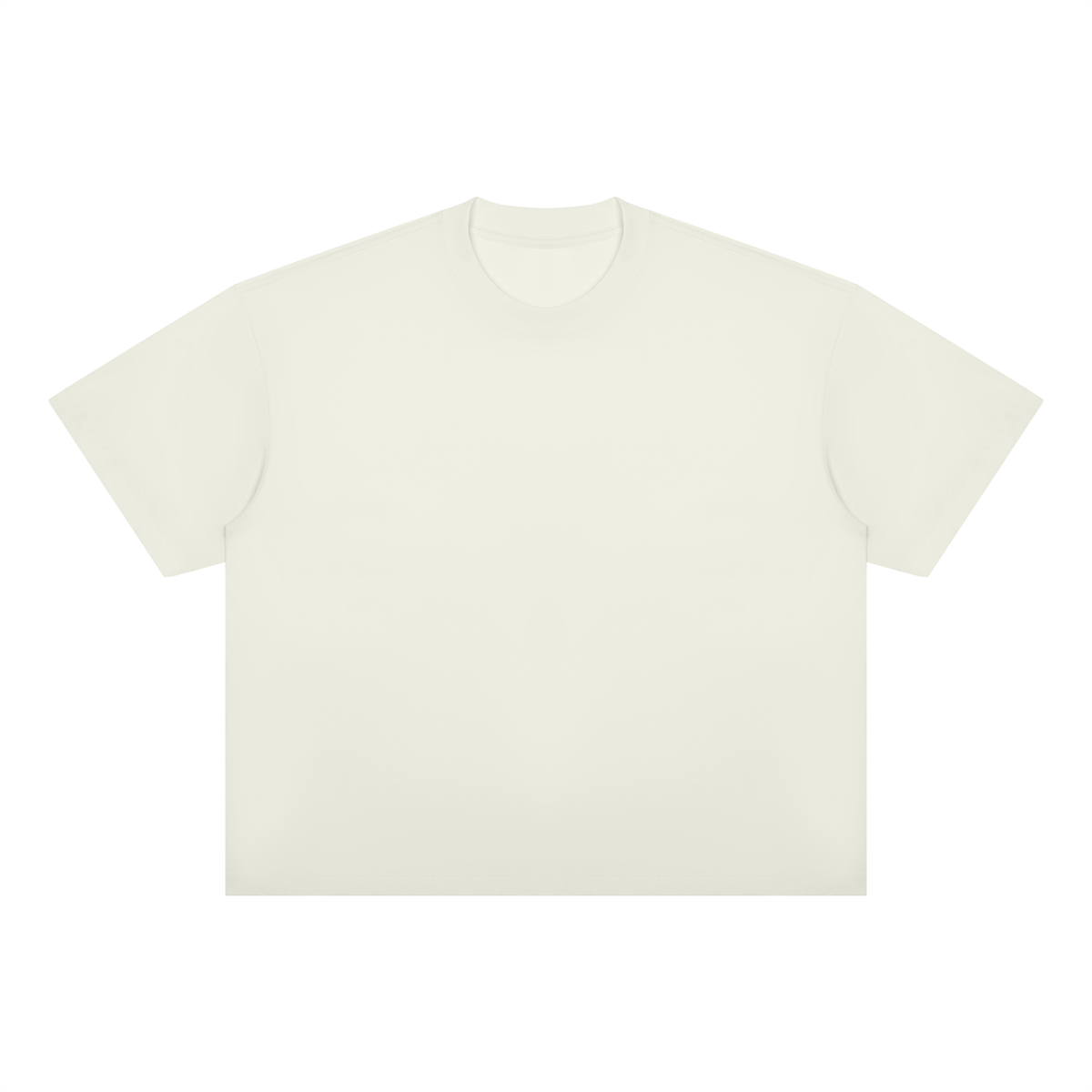 Unisex Oversized Boxy Cotton Blend T-Shirt in white gray