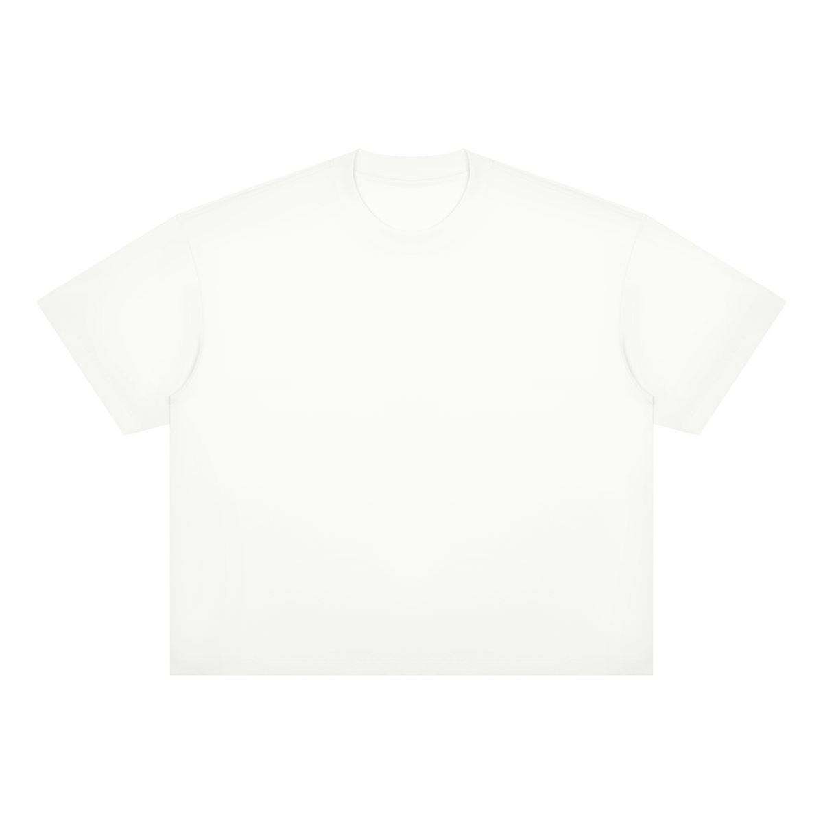 Unisex Oversized Boxy Cotton Blend T-Shirt in white