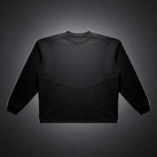 Unisex Oversized Boxy Drawstring Sweatshirt