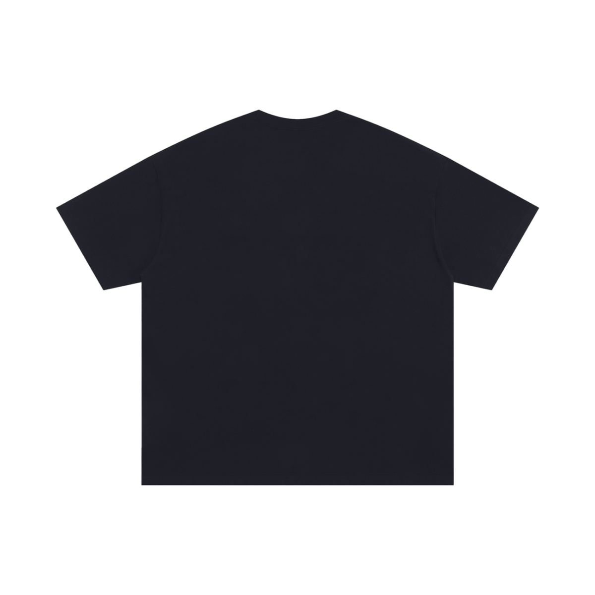 Unisex Oversized Cotton T-Shirt in black, alternate angle
