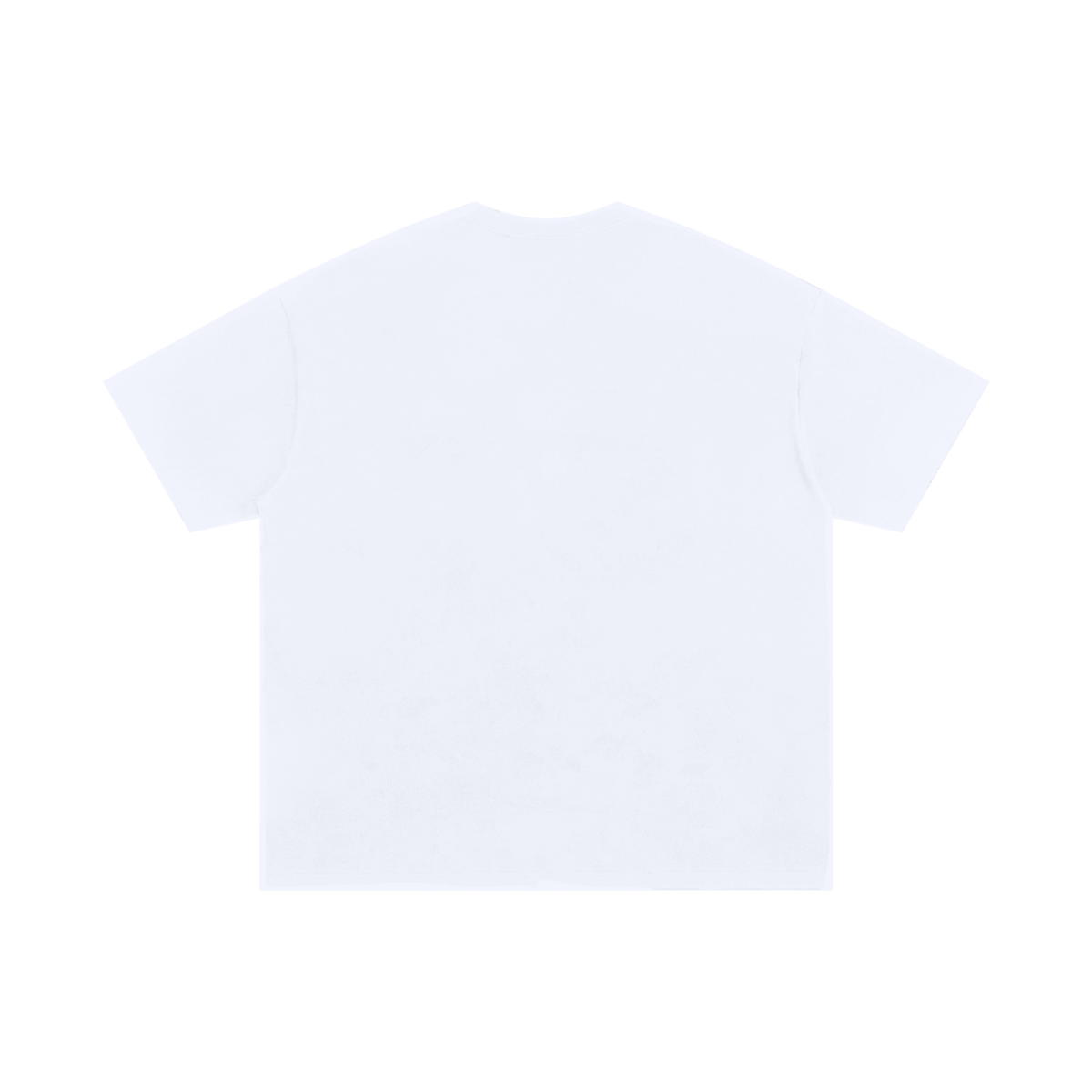 Unisex Oversized Cotton T-Shirt in white, alternate angle