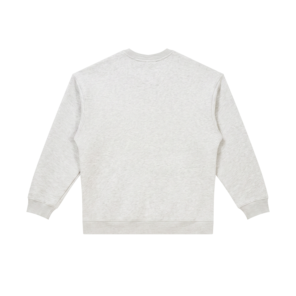 Unisex Oversized Crewneck Sweatshirt in flower gray, alternate angle