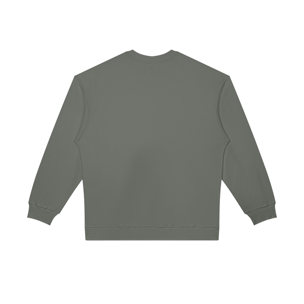 Unisex Oversized Crewneck Sweatshirt in gray, alternate angle