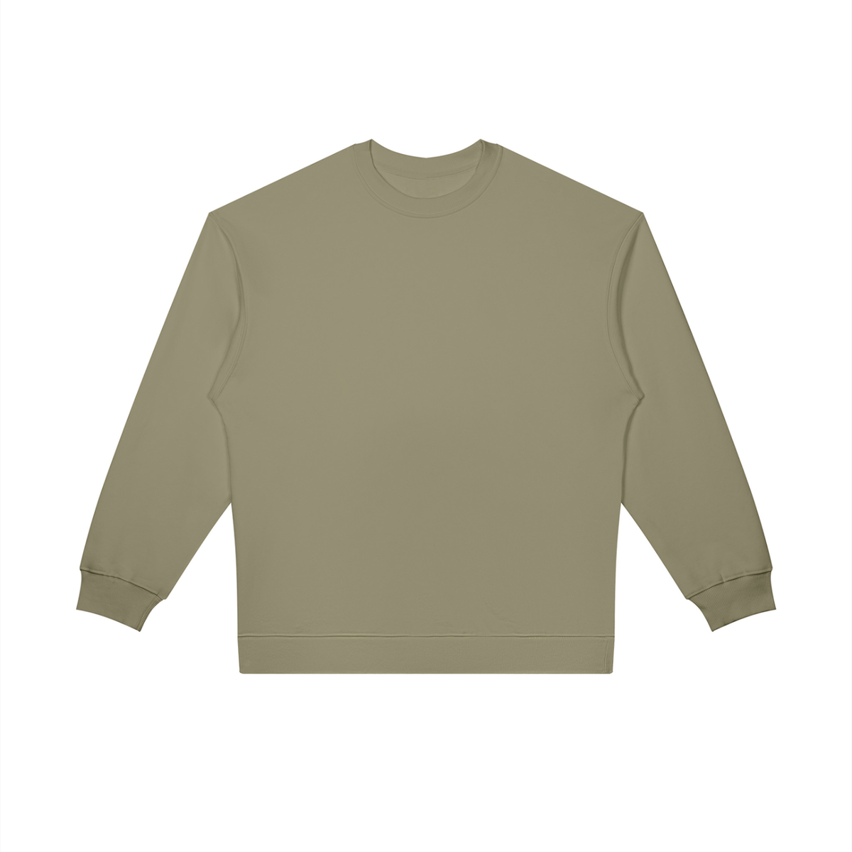 Unisex Oversized Crewneck Sweatshirt in gray green