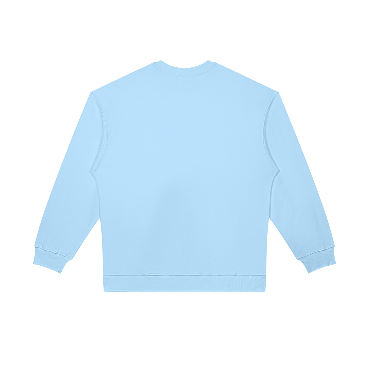 Unisex Oversized Crewneck Sweatshirt in light blue, alternate angle