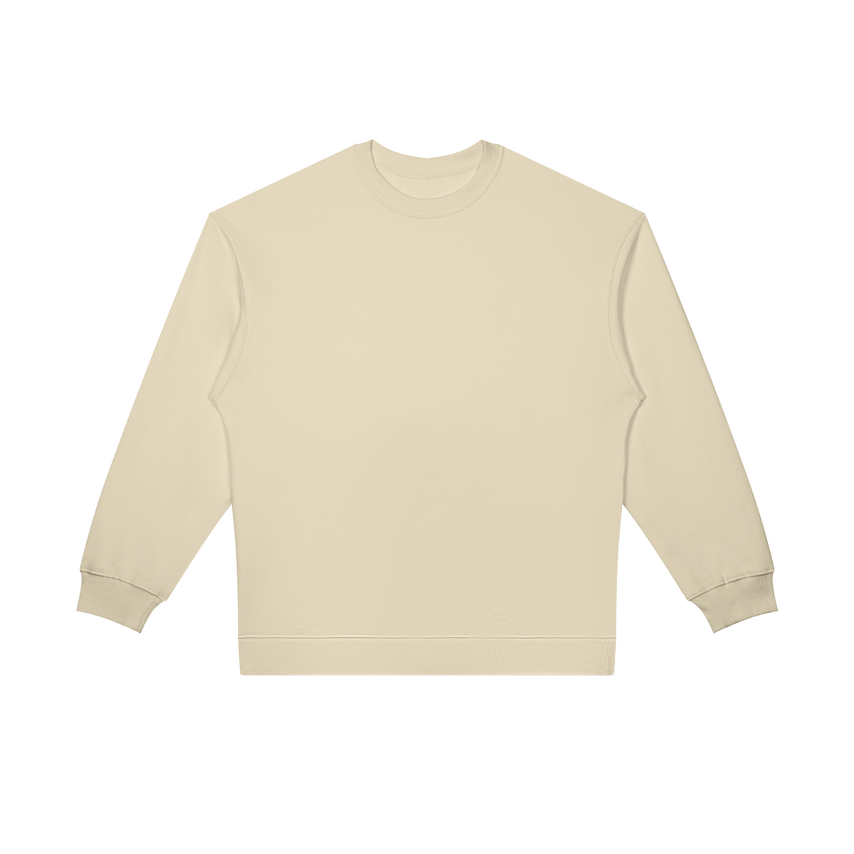 Unisex Oversized Crewneck Sweatshirt in light camel