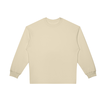 Unisex Oversized Crewneck Sweatshirt in light camel