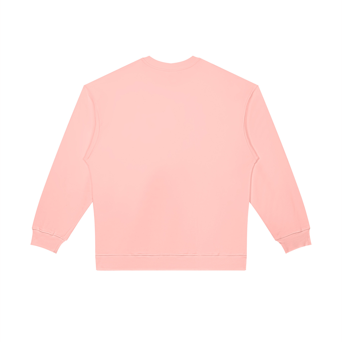 Unisex Oversized Crewneck Sweatshirt in pink, alternate angle
