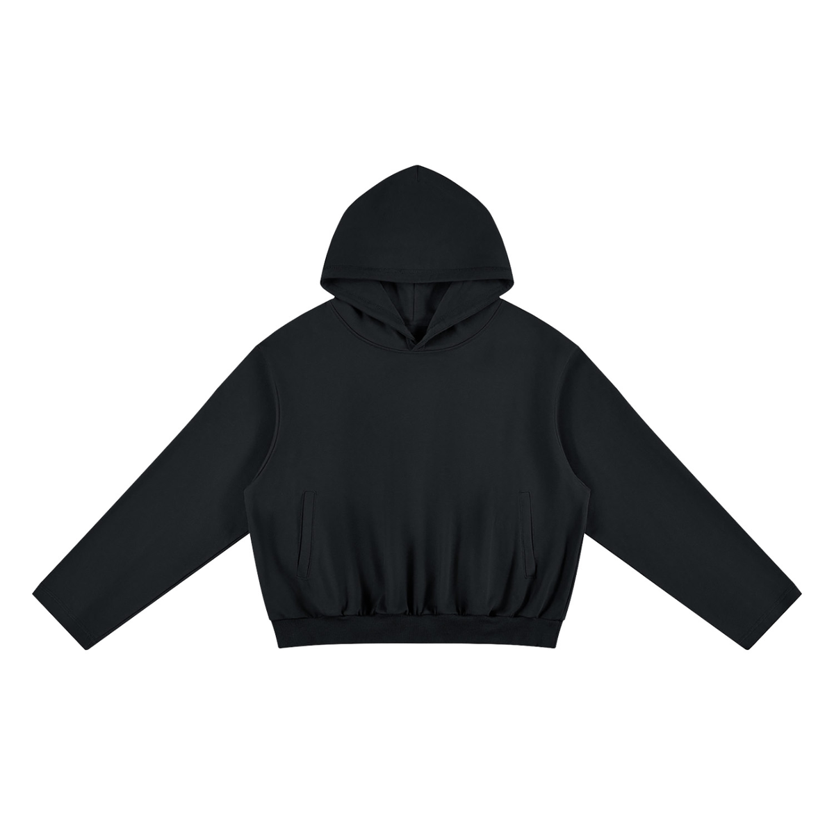 Unisex Oversized Drop Shoulder Hoodie in black
