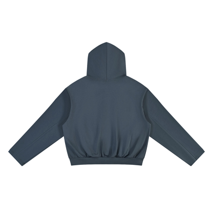 Unisex Oversized Drop Shoulder Hoodie in blue, alternate angle