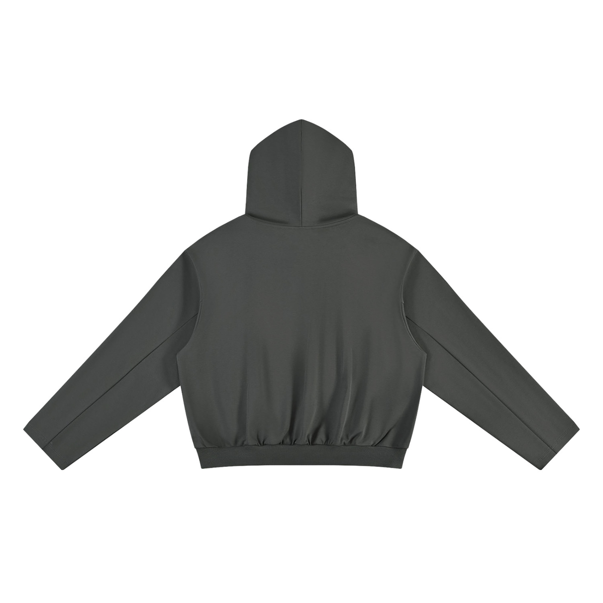 Unisex Oversized Drop Shoulder Hoodie in dark gray, alternate angle