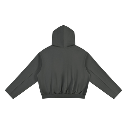 Unisex Oversized Drop Shoulder Hoodie in dark gray, alternate angle