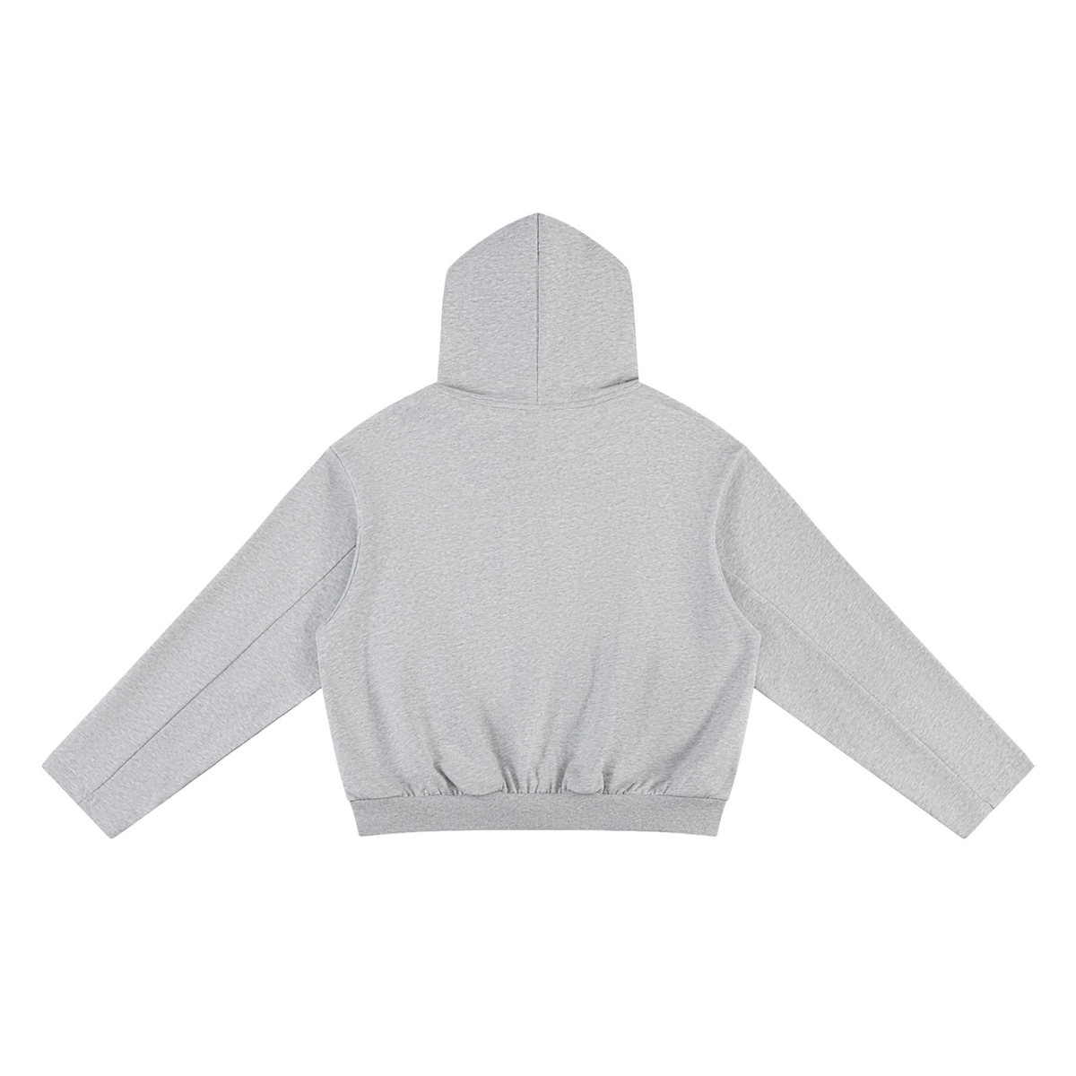 Unisex Oversized Drop Shoulder Hoodie in flower gray, alternate angle