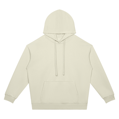 Unisex Oversized Drop Shoulder Pocket Hoodie in beige camel