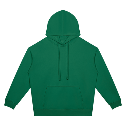 Unisex Oversized Drop Shoulder Pocket Hoodie in blackish green