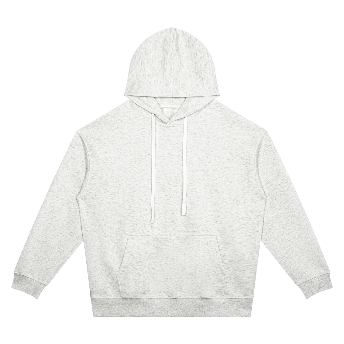 Unisex Oversized Drop Shoulder Pocket Hoodie in flower gray