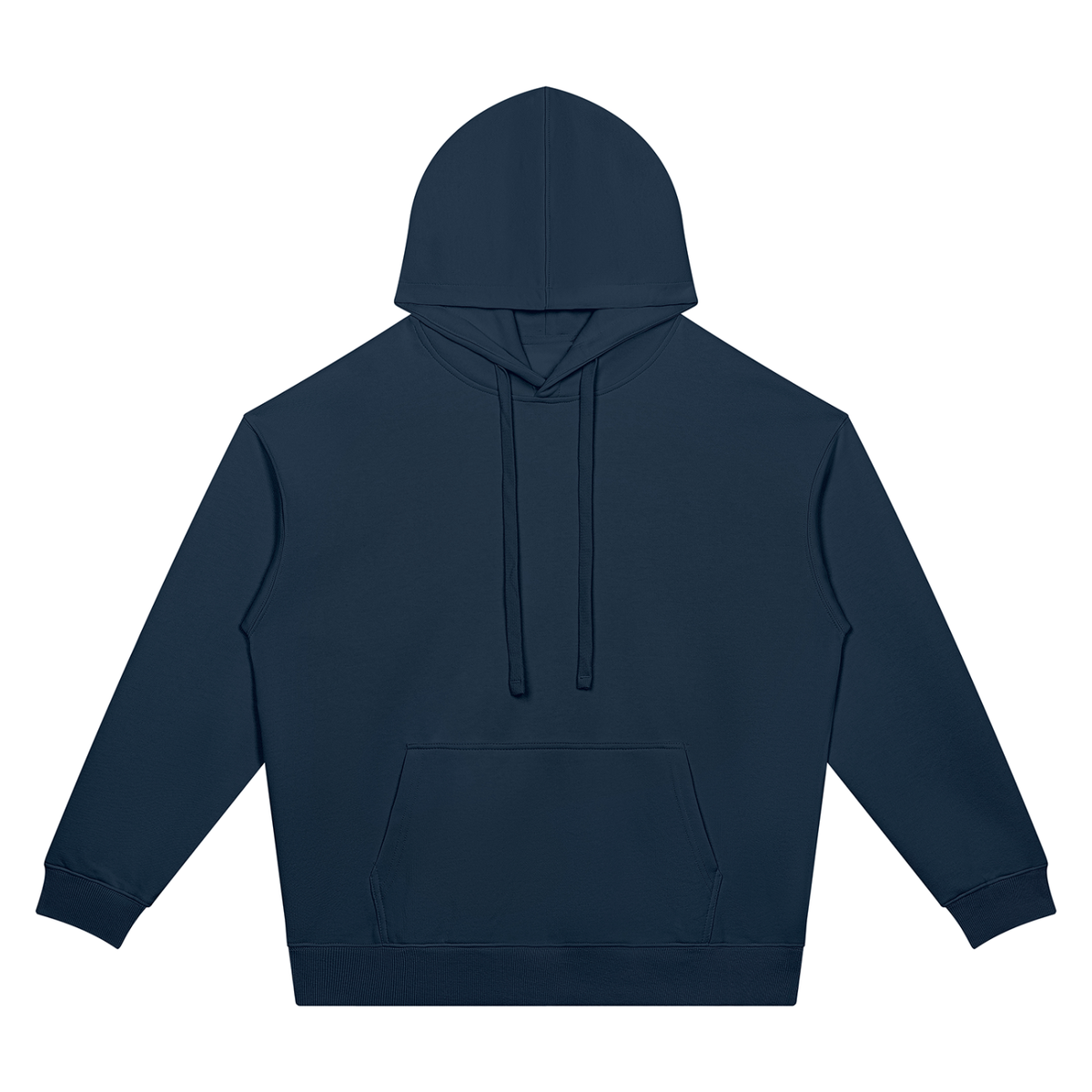 Unisex Oversized Drop Shoulder Pocket Hoodie in navy blue