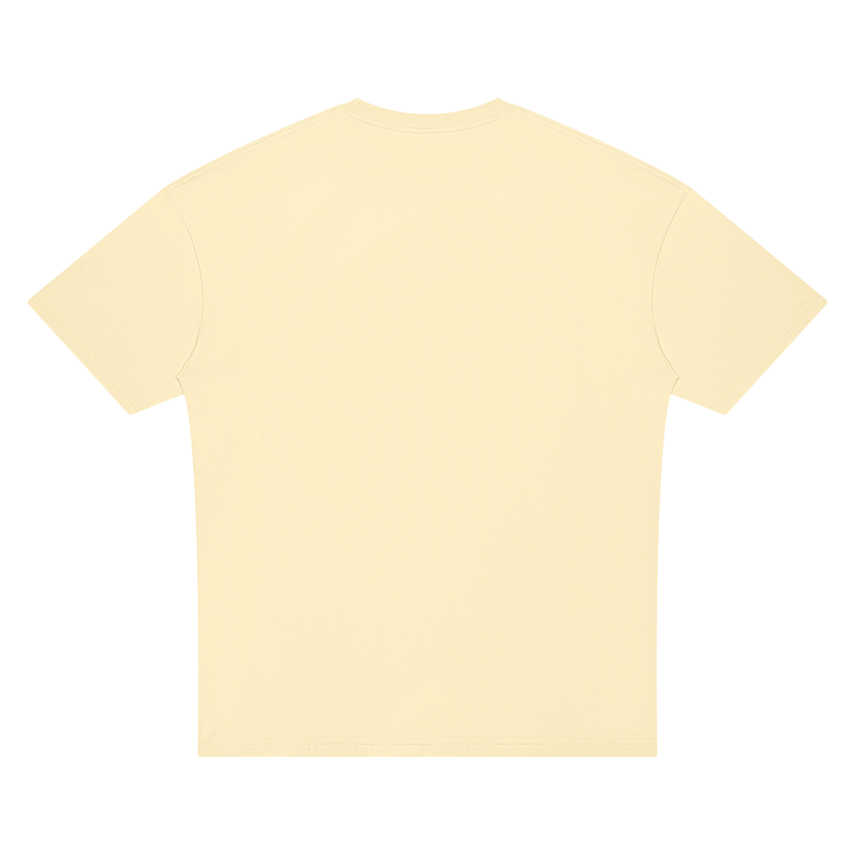 Unisex Oversized Drop Shoulder T-Shirt in apricot, alternate angle