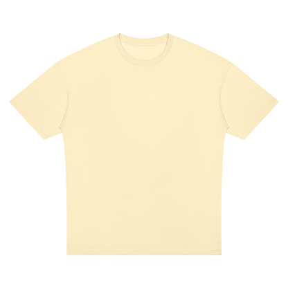 Unisex Oversized Drop Shoulder T-Shirt in apricot