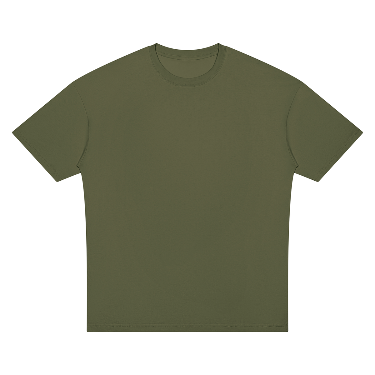 Unisex Oversized Drop Shoulder T-Shirt in army green