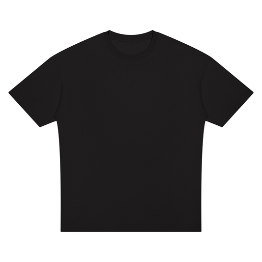 Unisex Oversized Drop Shoulder T-Shirt in black