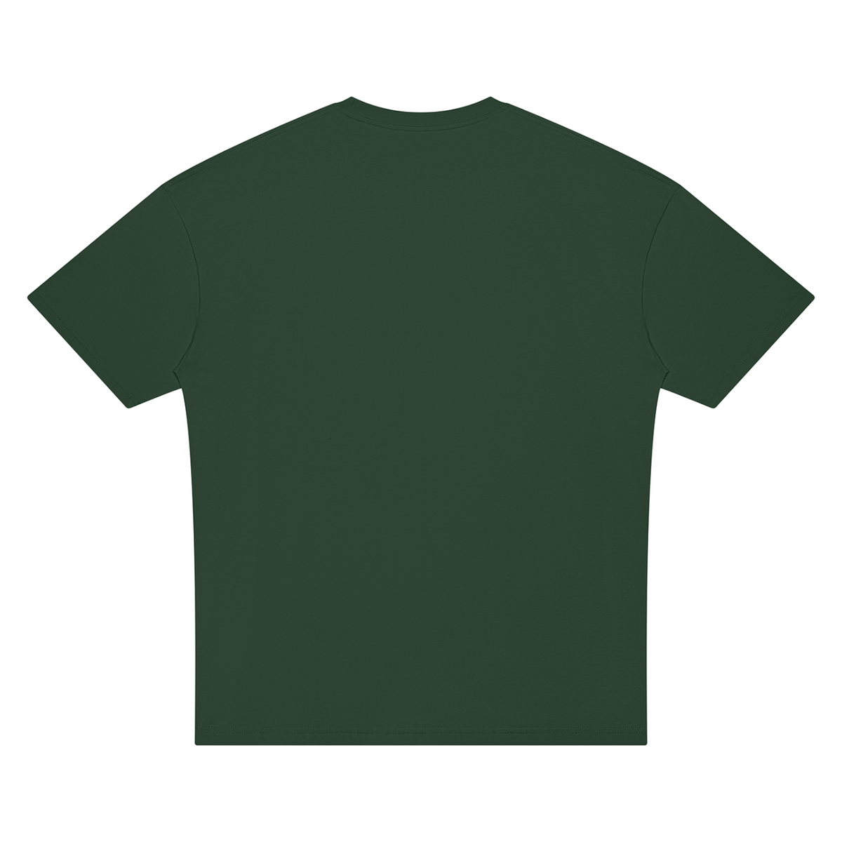 Unisex Oversized Drop Shoulder T-Shirt in blackish green, alternate angle