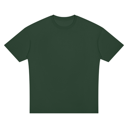 Unisex Oversized Drop Shoulder T-Shirt in blackish green