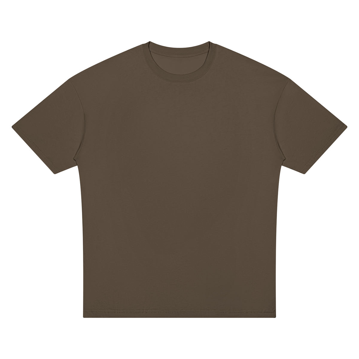 Unisex Oversized Drop Shoulder T-Shirt in brown