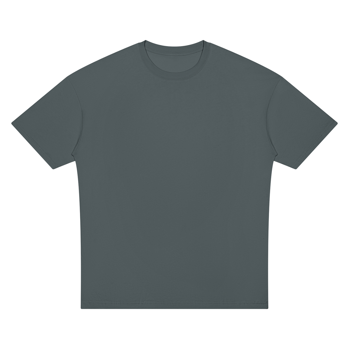 Unisex Oversized Drop Shoulder T-Shirt in dark gray