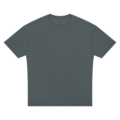 Unisex Oversized Drop Shoulder T-Shirt in dark gray