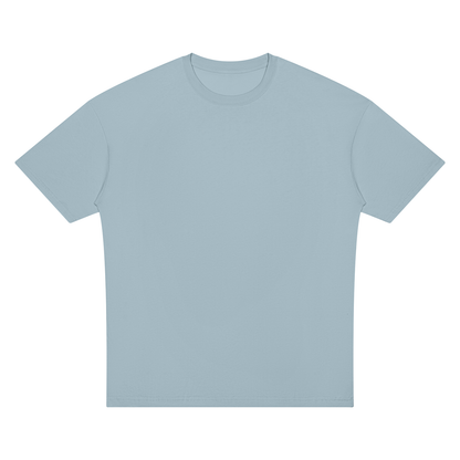 Unisex Oversized Drop Shoulder T-Shirt in gray blue