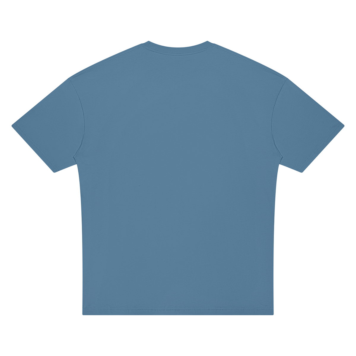 Unisex Oversized Drop Shoulder T-Shirt in haze blue, alternate angle