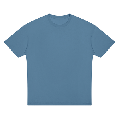 Unisex Oversized Drop Shoulder T-Shirt in haze blue