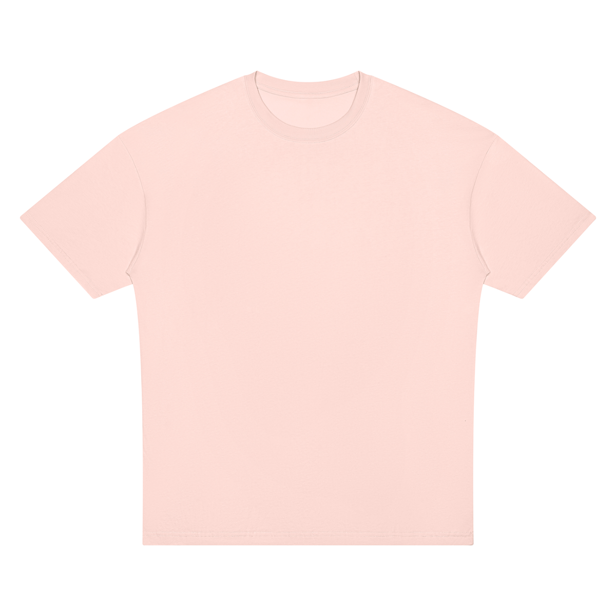 Unisex Oversized Drop Shoulder T-Shirt in light pink