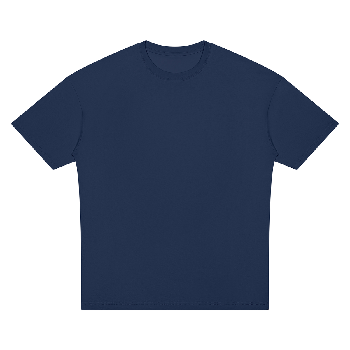 Unisex Oversized Drop Shoulder T-Shirt in navy blue