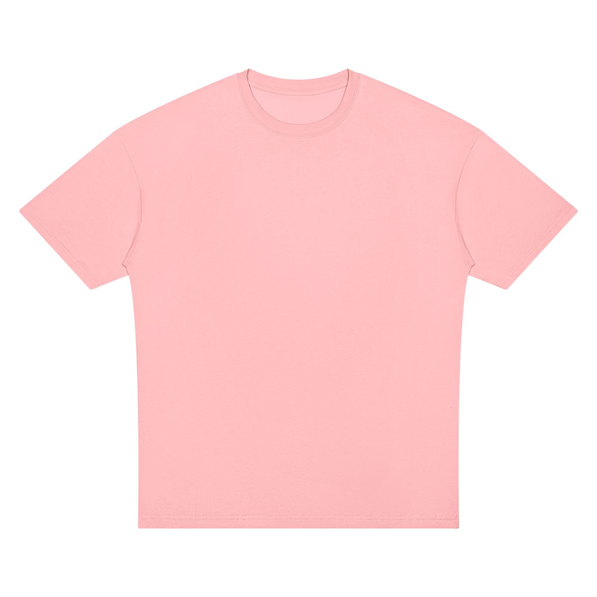 Unisex Oversized Drop Shoulder T-Shirt in pink