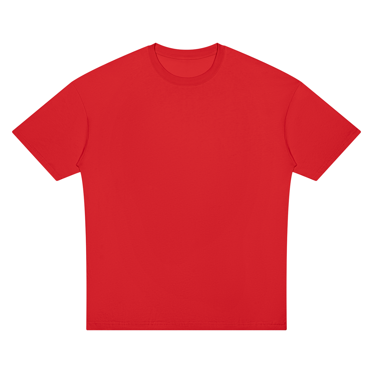 Unisex Oversized Drop Shoulder T-Shirt in red