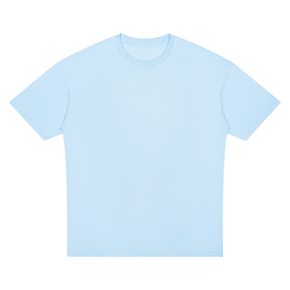 Unisex Oversized Drop Shoulder T-Shirt in sky blue