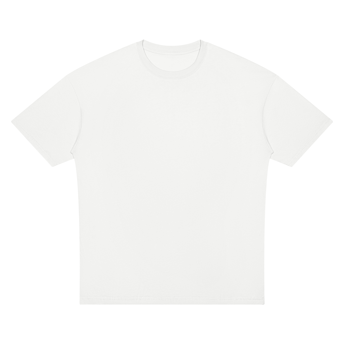 Unisex Oversized Drop Shoulder T-Shirt in white