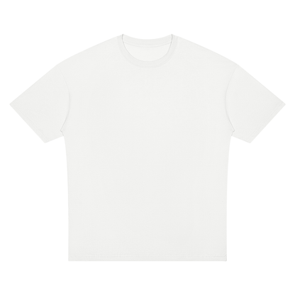 Unisex Oversized Drop Shoulder T-Shirt in white