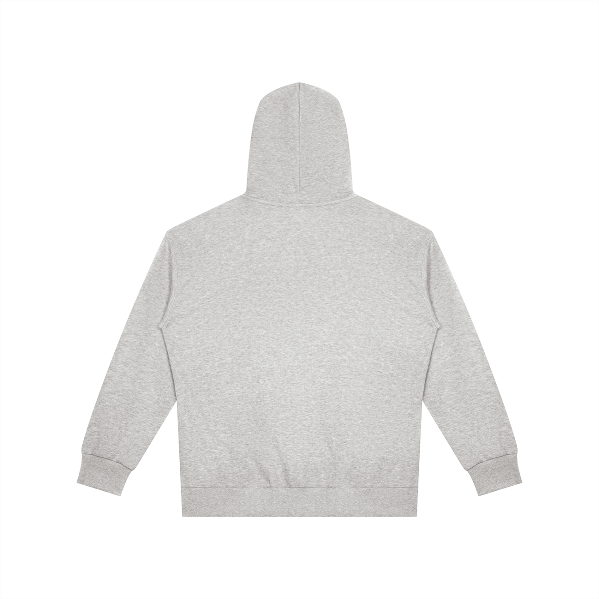 Unisex Oversized Full Zip Hoodie in flower gray, alternate angle
