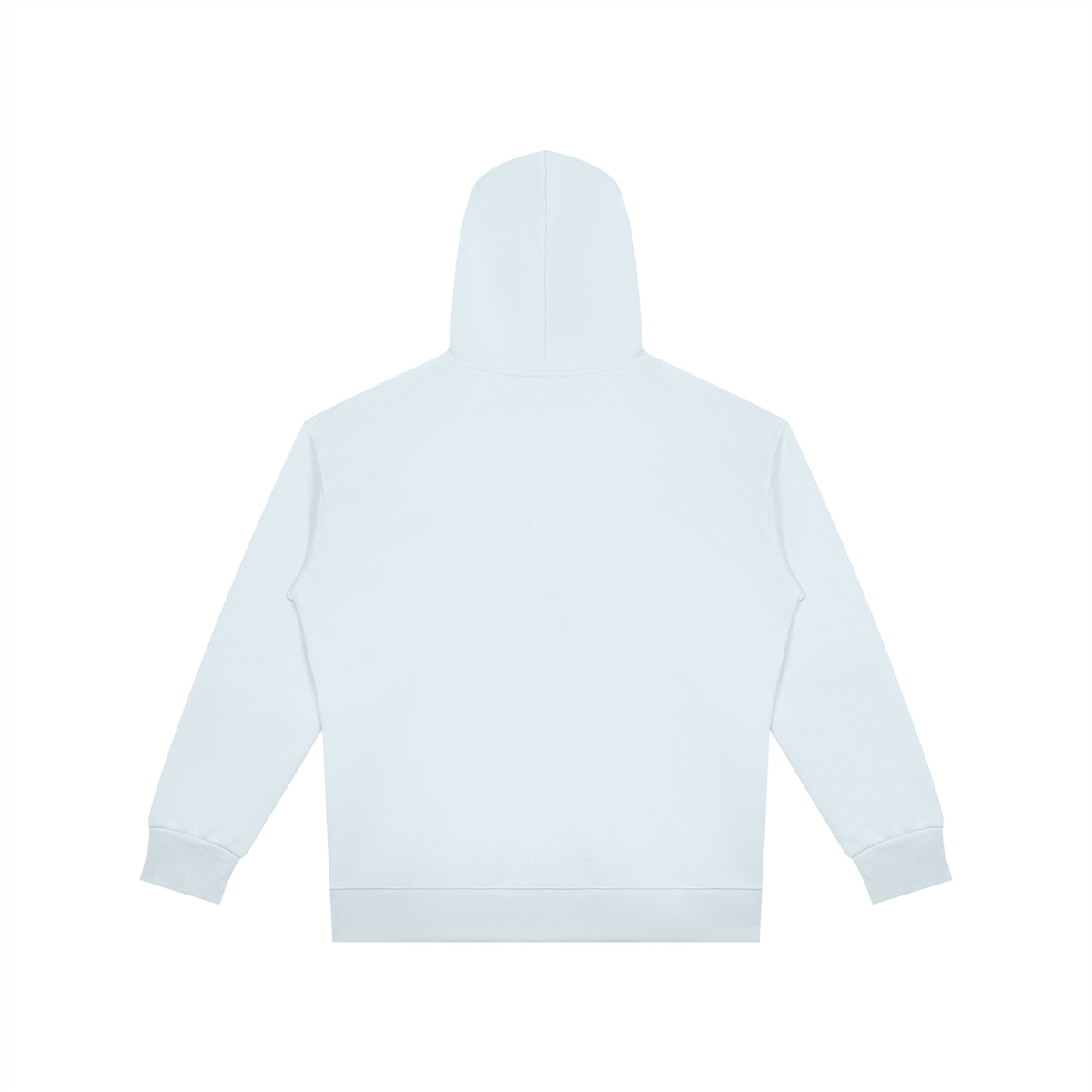 Unisex Oversized Full Zip Hoodie in sky blue, alternate angle