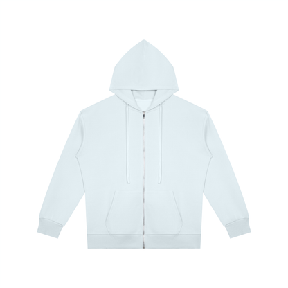 Unisex Oversized Full Zip Hoodie in sky blue