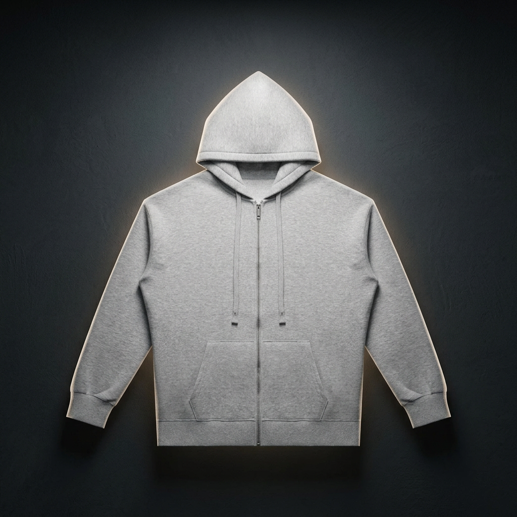 Unisex Oversized Full Zip Hoodie, view 1